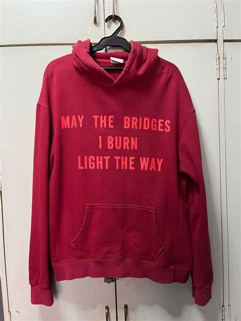 vetements may the bridges i burn light the way fake